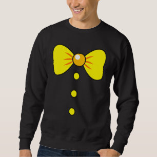 Sweatshirt Déguisement de clown ringard avec grand noeud papi