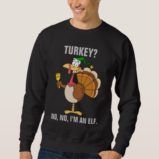 Sweatshirt Déguisement drôle de la Turquie de thanksgiving (Devant)