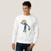 Sweatshirt Dégustation de vin de sommelier (Devant entier)
