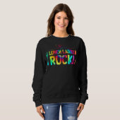 Sweatshirt Déjeuner Dames Rock Tie Dye Déjeuner Lady Squad Re (Devant entier)