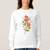 Sweatshirt Déjeuner floral (Devant)