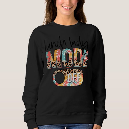 Sweatshirt Déjeuner Lady Mode Off Leopard & Tie Dye Déjeuner (Devant)