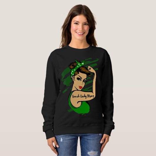 Sweatshirt Déjeuner Lady Strong (Devant entier)
