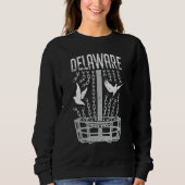 Sweatshirt Delaware Disk Golf Player casser les chaînes Birdi (Devant)