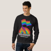 Sweatshirt Delaware Proud Ally Pride Month LGBTQ LGBT Communi (Devant entier)