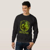 Sweatshirt demande-moi à propos de boxe (Devant entier)