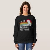 Sweatshirt Demander-Moi À Propos De Notre Ama Forms Funny Nur (Devant entier)
