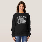 Sweatshirt Demandez-moi à propos de Field Spaniel Chien Fiel (Devant entier)
