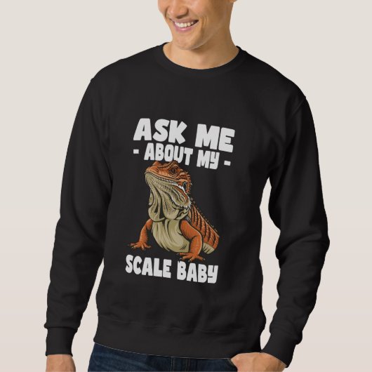 Sweatshirt Demandez-moi à propos de mon échelle Bébé Dragons (Devant)