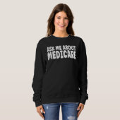Sweatshirt Demandez-moi à propos des ventes d'agent courtier (Devant entier)
