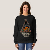 Sweatshirt Déménagement pour échapper à la fumée Camping Humo (Devant entier)