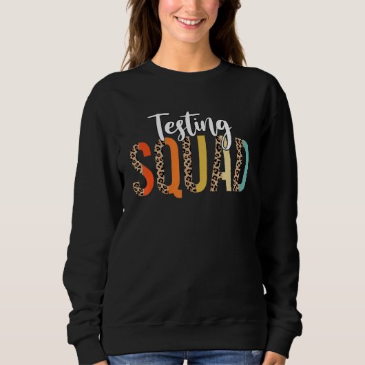 Sweatshirt Demi-Leopard Essai Escadron Motivationnel Test Da (Devant)