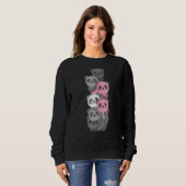 Sweatshirt Démigirl Drapeau Fierté Lgbtq Pandas mignon Demigi (Devant entier)