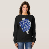 Sweatshirt Démocrate du Texas fier (Devant entier)