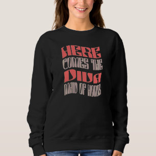 Sweatshirt Demoiselle d'honneur féminine Diva Rétro Mariage c