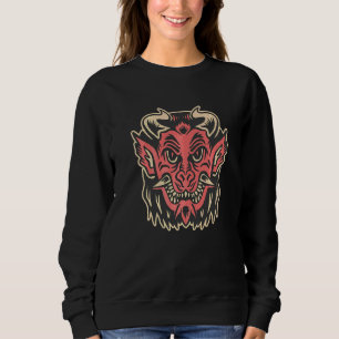 Sweatshirt Démon Japonais Rétro Ésotérique Occulte