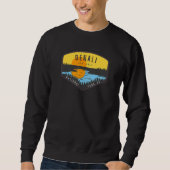 Sweatshirt Denali Alaska Park Sunset Trees (Devant)