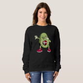 Sweatshirt Denmark Danish Soccer Team Dabbing Avocado Danish  (Devant entier)