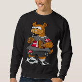 Sweatshirt Denmark Fan Llama (Devant)