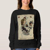 Sweatshirt Denmark Illustrative Map (Devant)