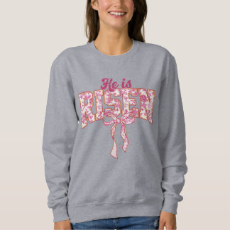 Sweatshirt Dentelle rose Il Est Ressuscité
