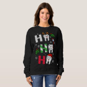 Sweatshirt Dentist Christmas Ho Ho Ho Teeth Dental Student Me (Devant entier)