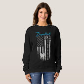Sweatshirt Dentiste Papa Comme Un Papa Normal Seulement Glaci (Devant entier)