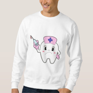 Sweatshirt Dents comme infirmière avec seringue.PNG