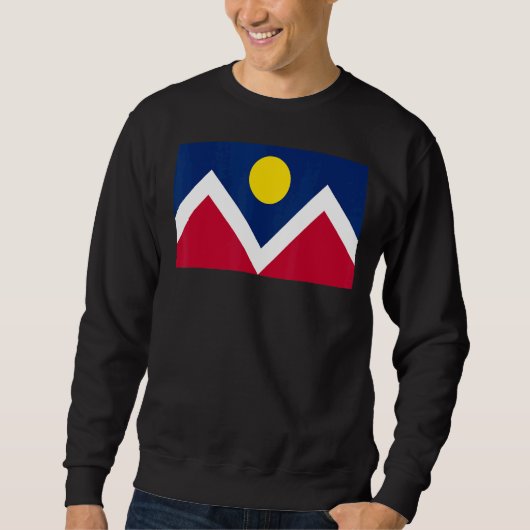 Sweatshirt Denver Colorado Ville Drapeau Histoire Patrimoine  (Devant)