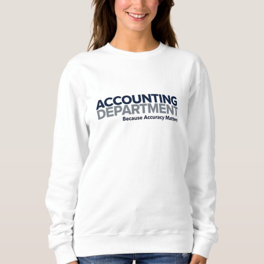 Sweatshirt Département comptabilité (Devant)