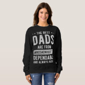 Sweatshirt Dependable Dad from Massachusetts (Devant entier)