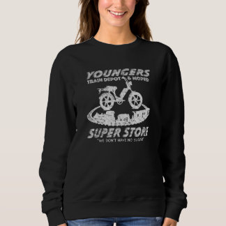 Sweatshirt Dépôt de trains et super magasin de mobylettes You