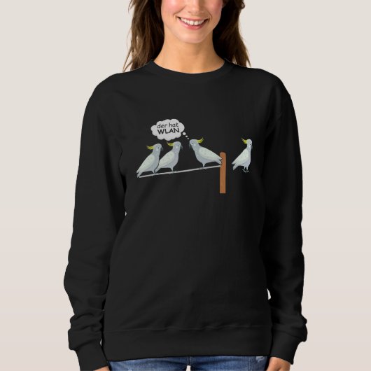 Sweatshirt Der Casquette Wlan Parrot Oiseau Animaux de compag (Devant)