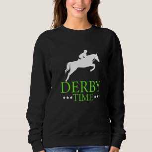 Sweatshirt Derby Temps Cheval Course Papa Chevaux Vêtements
