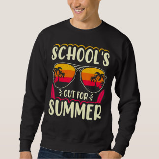 Sweatshirt Dernière Journée D'École Rétro Écoles Sorties Pour