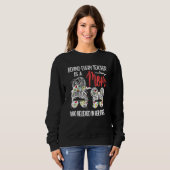 Sweatshirt Derrière Chaque Enseignant Est Une Mère Enseignant (Devant entier)