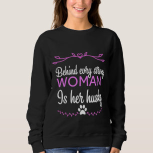 Sweatshirt Derrière Chaque Femme Forte Se Trouve L'Épouse