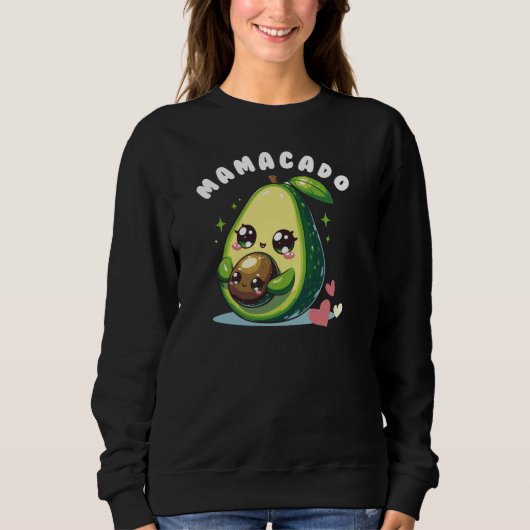 Sweatshirt Des cadeaux pour la grossesse et Mamacado (Devant)