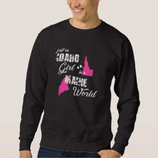 Sweatshirt Des Chemises Idaho Drôle Juste Une Fille Idaho Dan