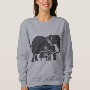 Sweatshirt des éléphants femmes