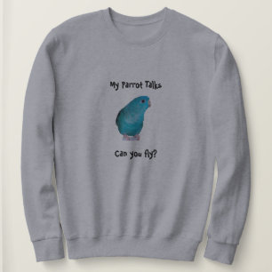 Sweatshirt Des entretiens de perroquet de Linnie, pouvez-vous