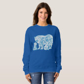 Sweatshirt des femmes à l'ours polaire (Devant entier)