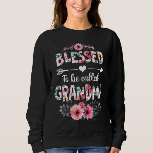 Sweatshirt Des Femmes Béni D'Être Appelées Grand-Mère
