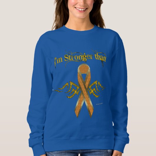 Sweatshirt des femmes cancéreuses du rein (Devant)