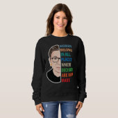 Sweatshirt Des Femmes Dans Tous Les Endroits Ruth Bader Ginsb (Devant entier)