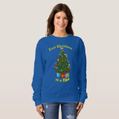 Sweatshirt des femmes de l'arbre de Noël (Devant entier)
