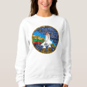 sweatshirt des femmes de vaisseau spatial (Devant)