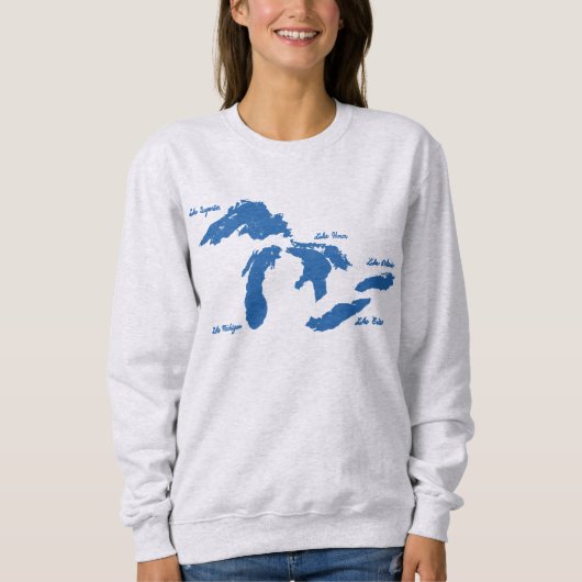 Sweatshirt des femmes des Grands Lacs (Devant)