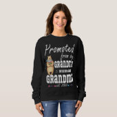 Sweatshirt Des Femmes Promues De Grand-Mère De Chien À Grand- (Devant entier)