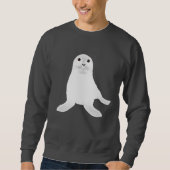 Sweatshirt des mâles du phoque blanc (Devant)